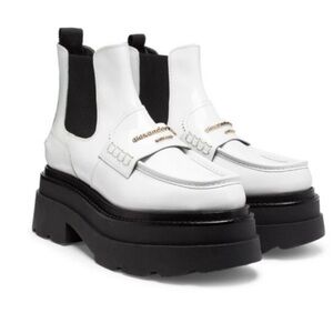 Alexander Wang Optic White Platform Chelsea Boots — Size 41 (US 11)